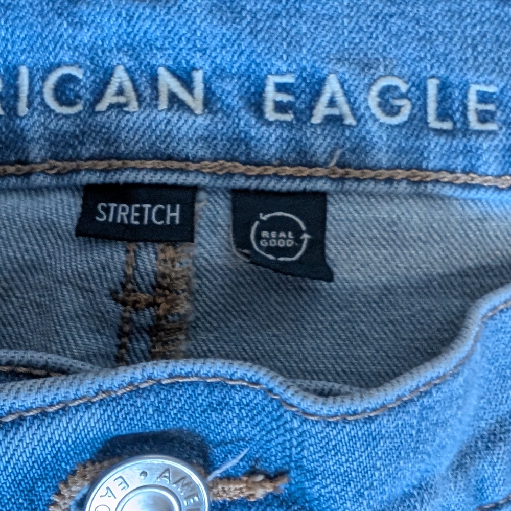 American Eagle Outfitters Light Blue Straight Leg Jeans - Picture 9 of 13